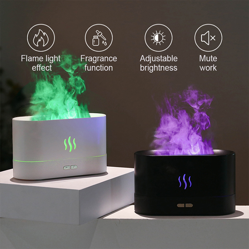 USB Desktop Flame Aroma Diffus - đánh giá và giá Lavender Oil
