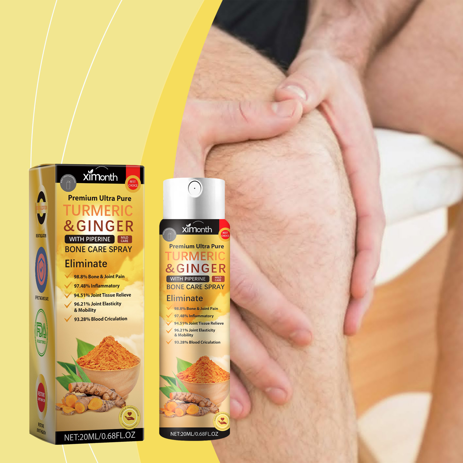 Turmeric Joint Soothing Spray, - đánh giá và giá Turmeric