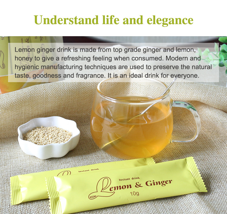 Natural Lemon Ginger Tea Pain  - đánh giá và giá Ginger Tea